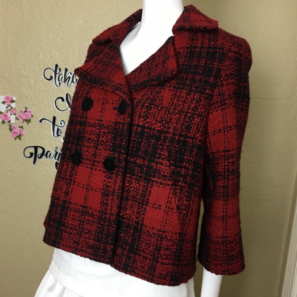 Talbots Blazer Red and Black Size 8P